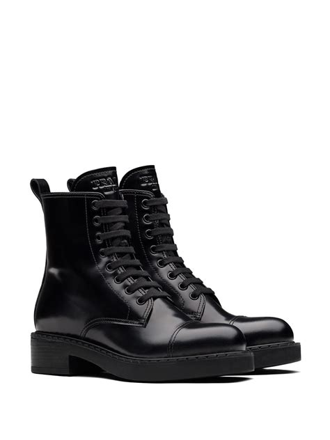 russian military prada boots|Prada block heel combat boots.